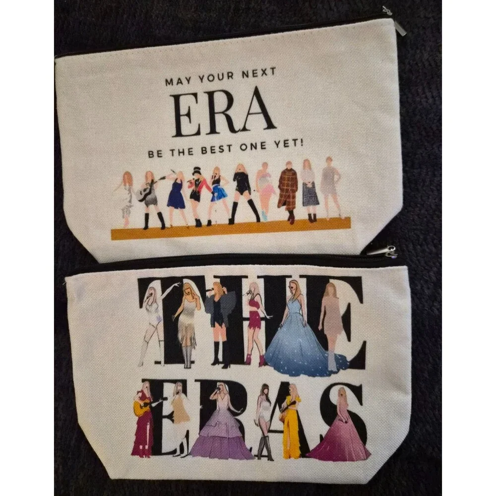 Lot of 2 Taylor Swift ERA Swiftie Make-Up Cosmetic Bag NEW no tags